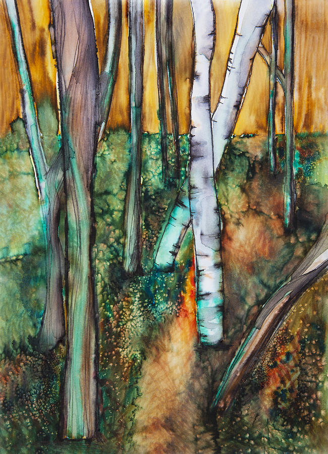 Woods Painting by Tara Thelen