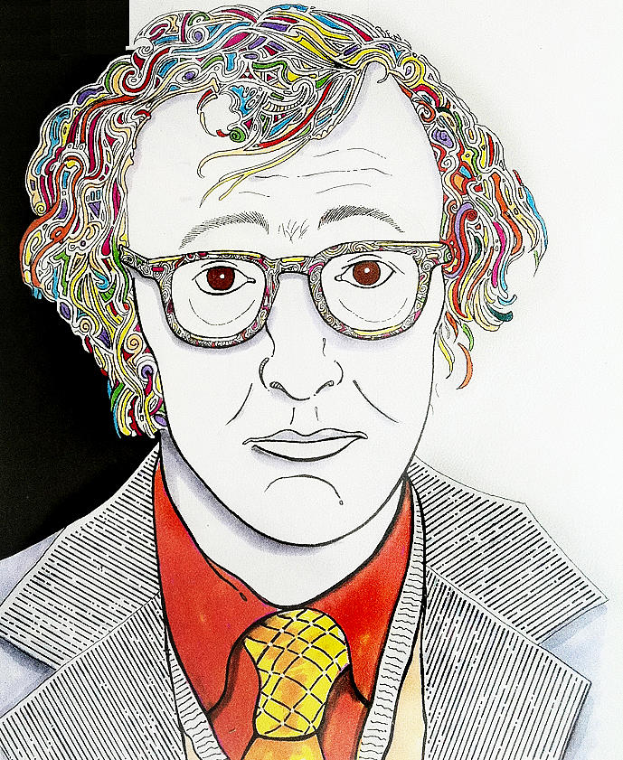 People Drawing - Woody Allen by Ben Gormley