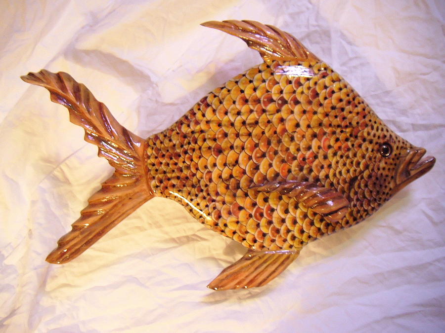 Fish Mixed Media - Wooster by Lisa Ruggiero