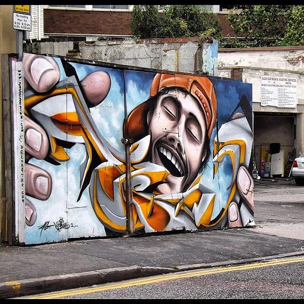 Grafite Photograph - Work By #zasedesign On City Road by Nigel Brown