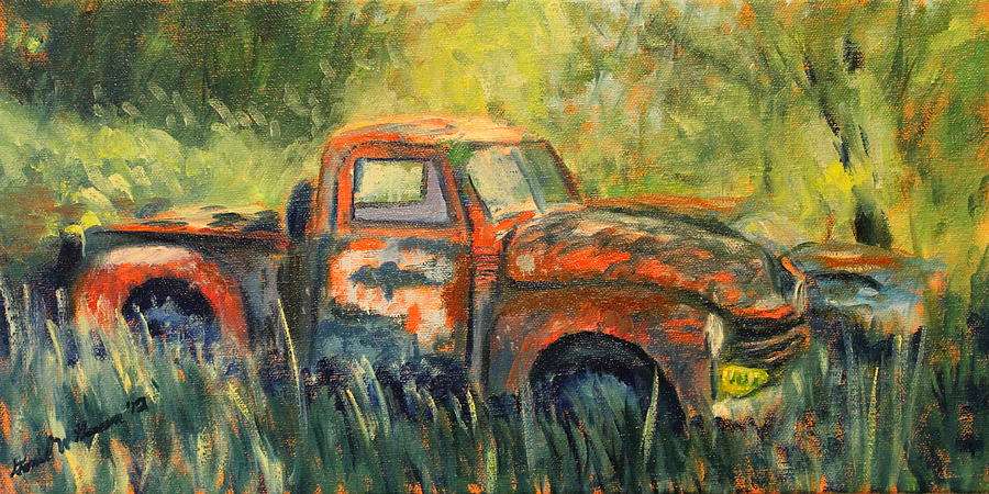 Work Truck Painting by Daniel W Green