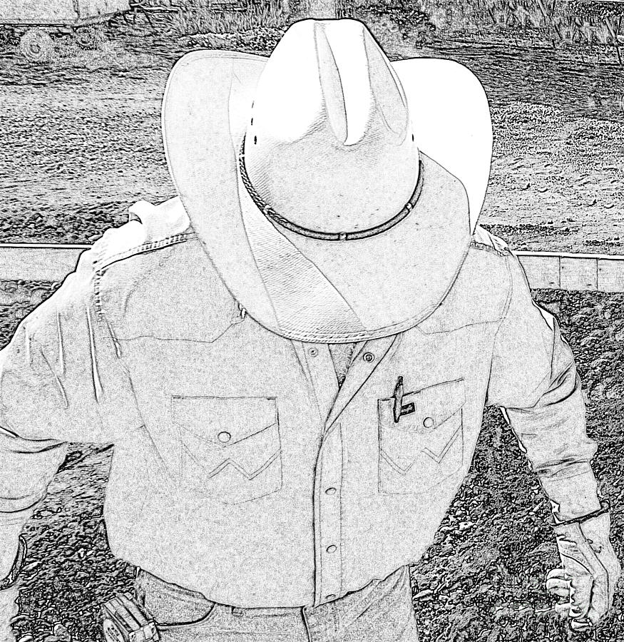 Cowboy Digital Art - Working Man by Scott Williams