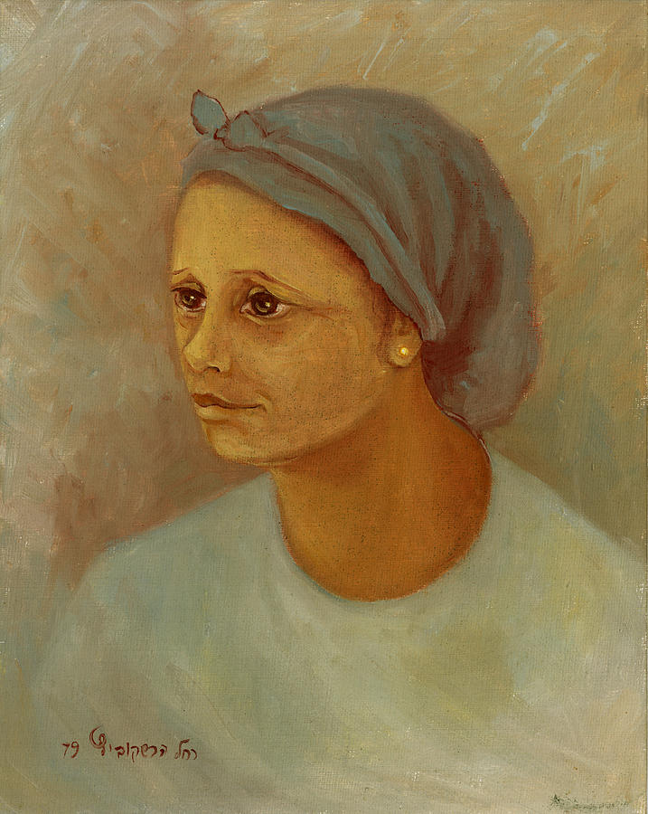 Working woman Painting by Rachel Hershkovitz