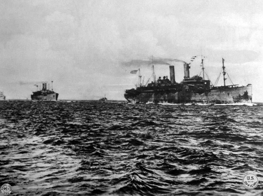 World War I, American Troop Ships by Everett