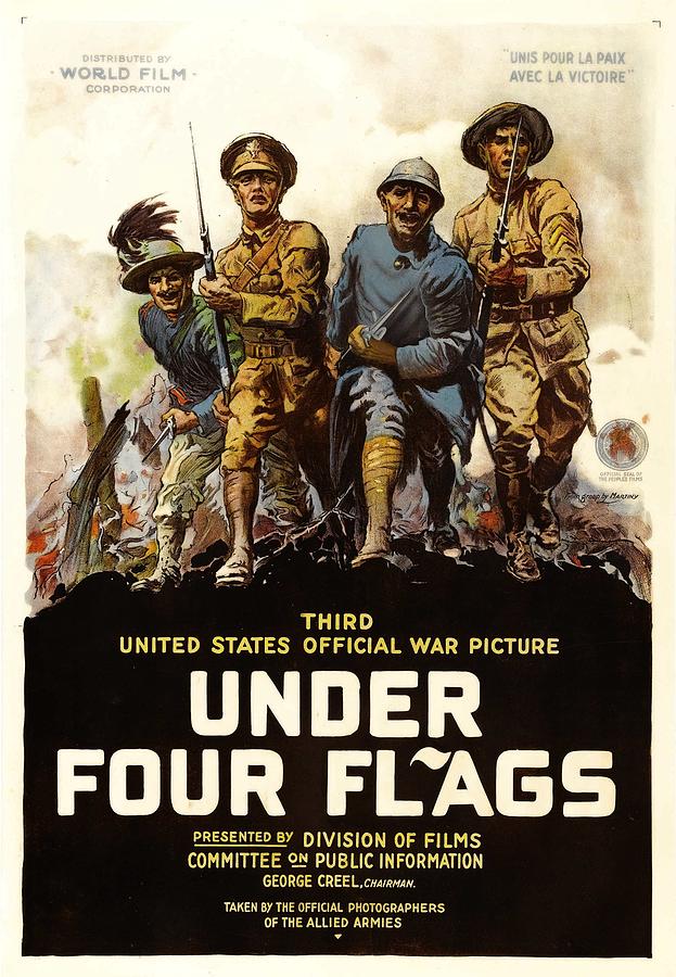 World War I Movie Poster For Under Four Photograph by Everett
