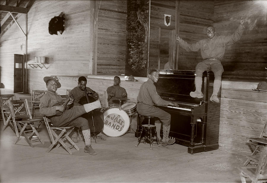 Jazz Photograph - World War I, U.s. Army Jazz Band, Circa by Everett