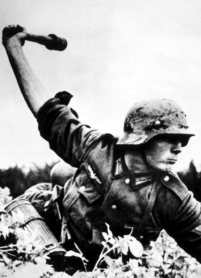 World War II, A German Soldier Photograph by Everett