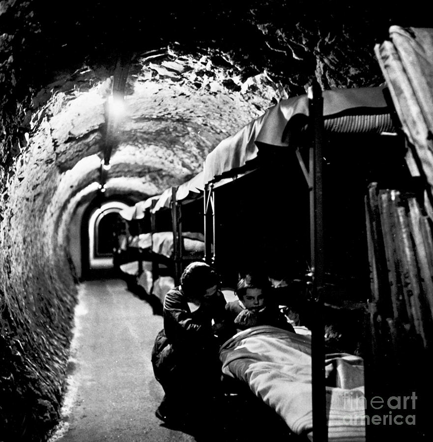 World War II: Bomb Shelter Photograph by Granger