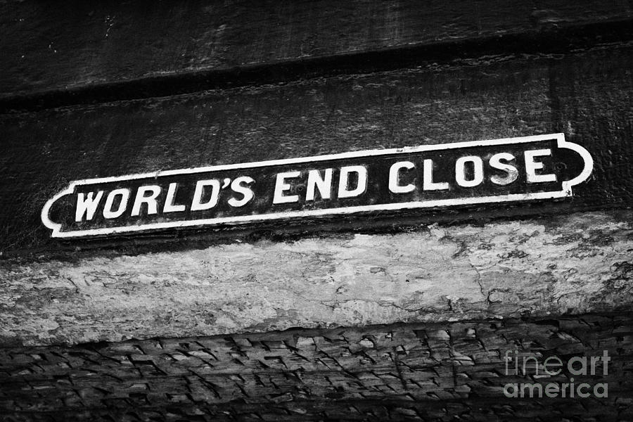 World's Photograph - Worlds End Close In The Old Town Of Edinburgh Scotland Uk United Kingdom by Joe Fox