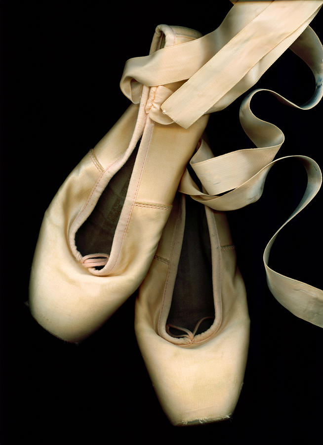 worn out ballet shoes photography
