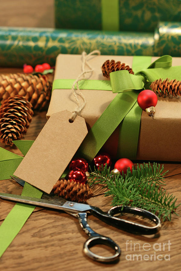 Christmas Photograph - Wrapping gifts for the holidays by Sandra Cunningham
