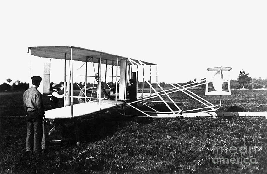 Wright Flyer In France, 1908  by Photo Researchers