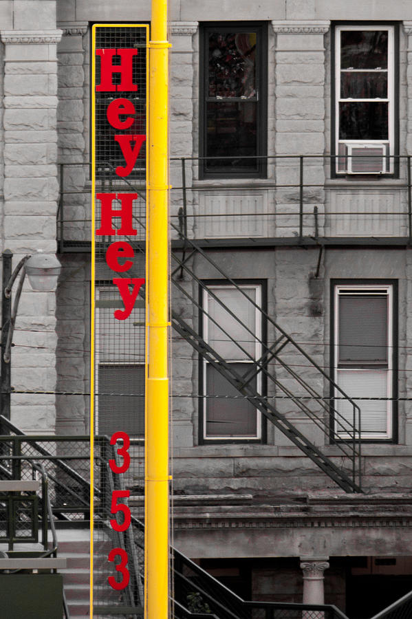 Wrigley Field Right Field Foul Pole Photograph by Anthony Doudt