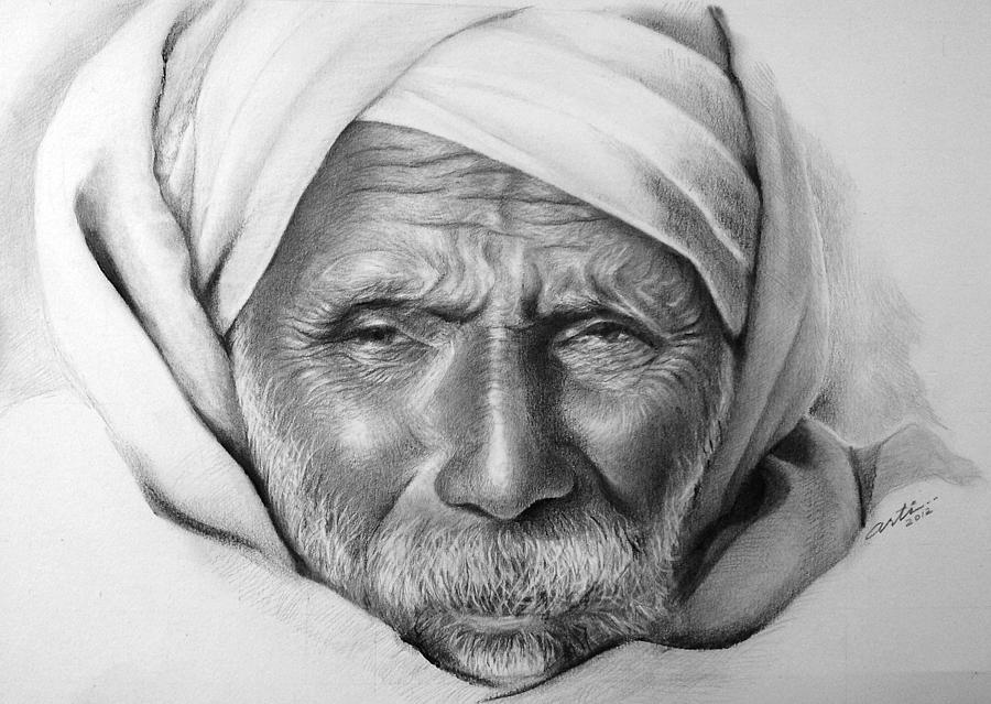 Wrinkled Drawing By Arti Chauhan