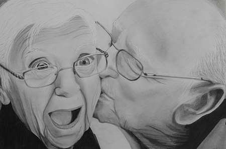 Wrinkles Drawing by Lauren Chriske - Fine Art America