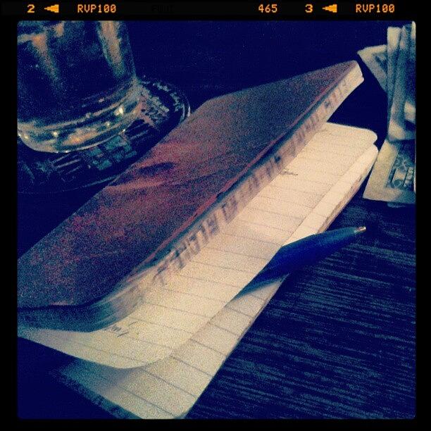 Grassroots Photograph - Writing At The Bar...#favoritepasttime by Matt Mcgee