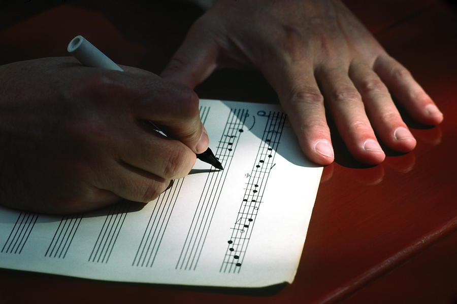 Writing Music Photograph by Sally Weigand