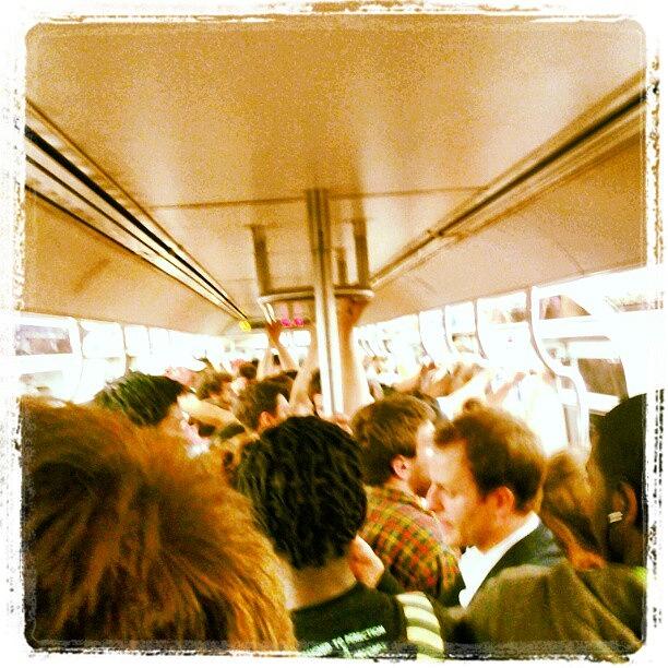 Crowded Photograph - Wtf? This Is The L Train At 1am On A by Matt Mcgee