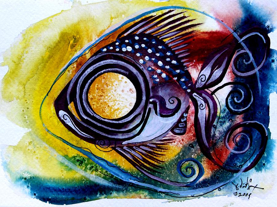 WTFish 3816 Painting by J Vincent Scarpace