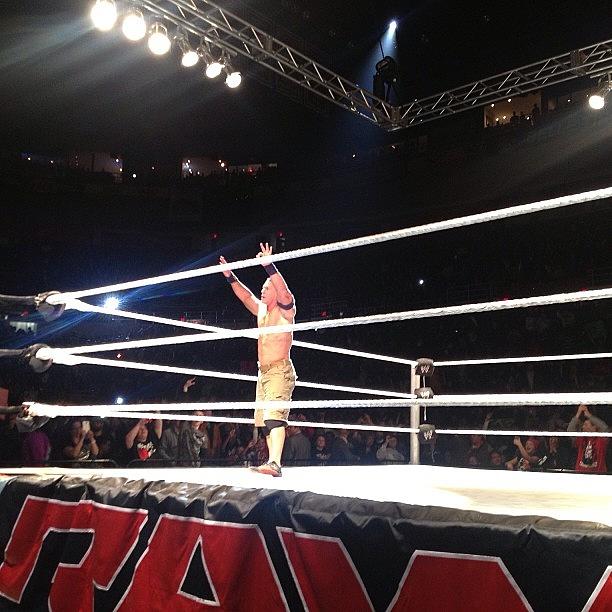 Wwe Photograph - #wwe #ringside #cena #raw #wrestling by Jim Jones