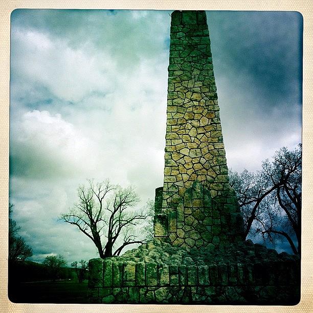Monument Photograph - WWI Monument at Fort Riley KS by Cody Barnhart
