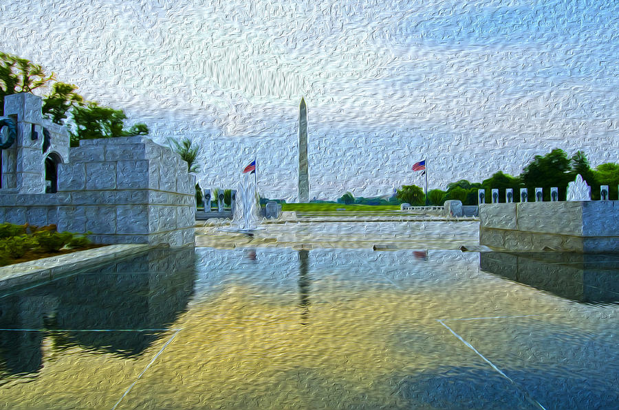 WWII Memorial at Dawn Photograph by Jim Moore