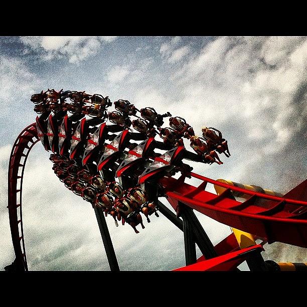 Summer Photograph - X-flight!!! #sixflags #rollercoaster by German Henry