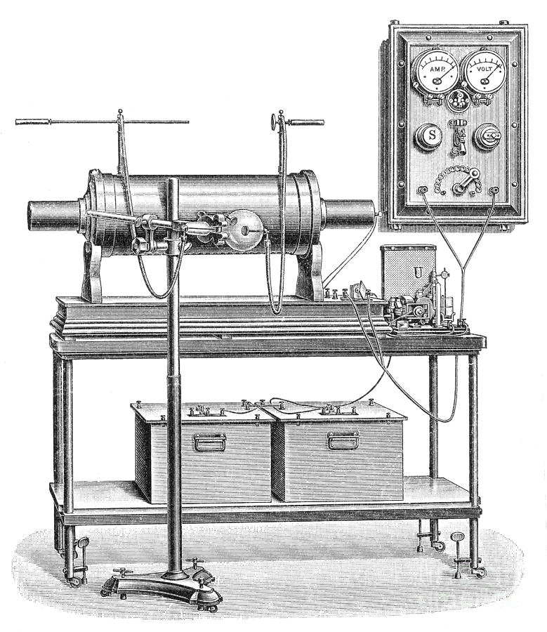 Tool Photograph - X-ray Equipment With Operating Batteries by Science Source