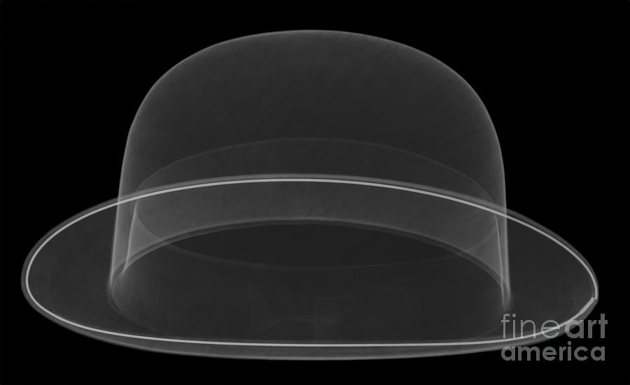 X-ray Of A Bowler Hat Photograph by Ted Kinsman