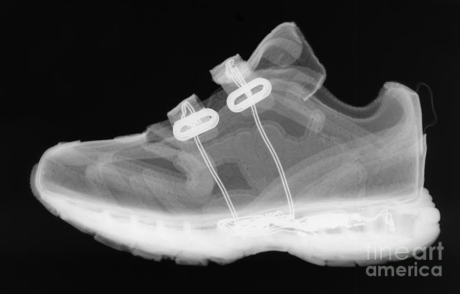 X-ray Of Childs Shoe Photograph by Ted Kinsman