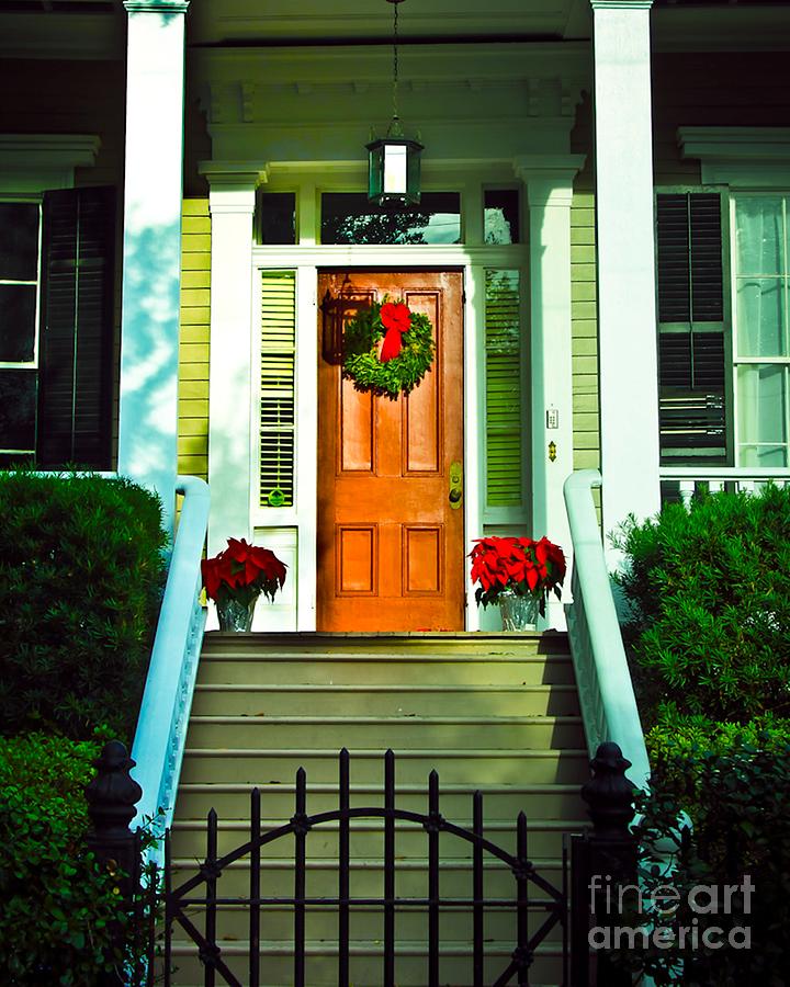 Xmas Door Photograph by Perry Webster
