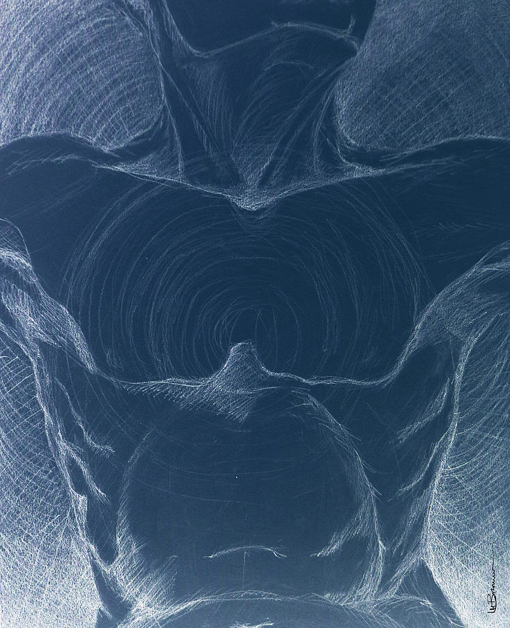 Spirit Drawing - XRay of the Spirit by Leslie M Browning