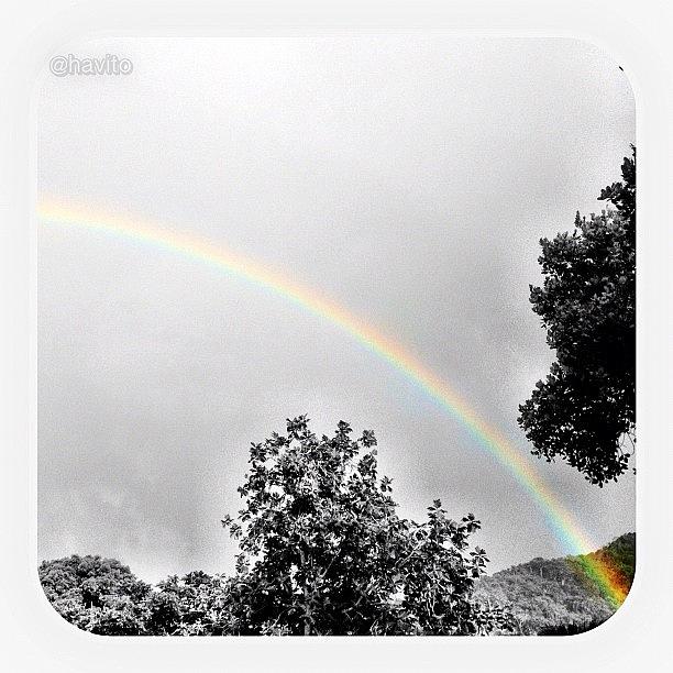 Nature Photograph - #yabucoa #rainbow #arcoiris #rain by Havito Nopal