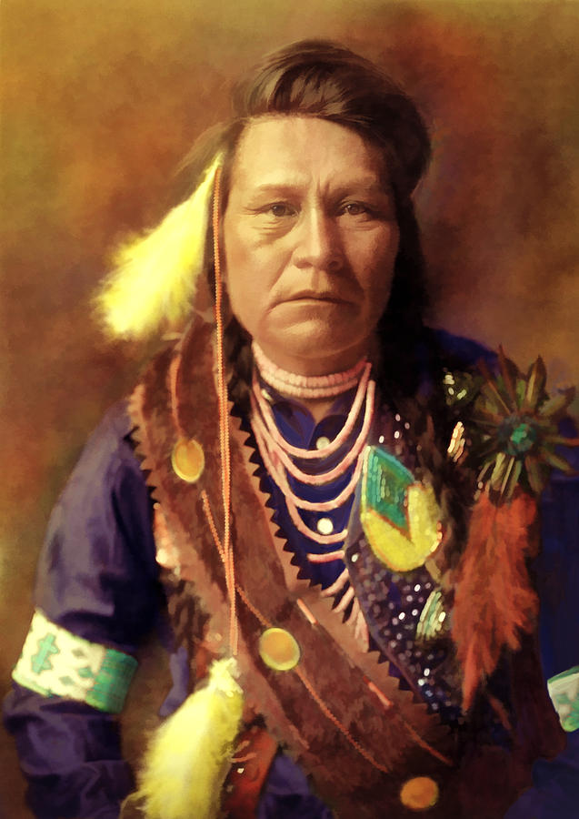 Yakima Indian Digital Art by Rick Wicker