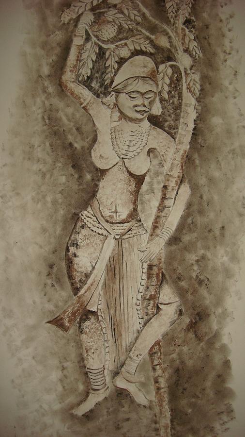 Yakshi Painting - Yakshi by Ashwini Tatkar