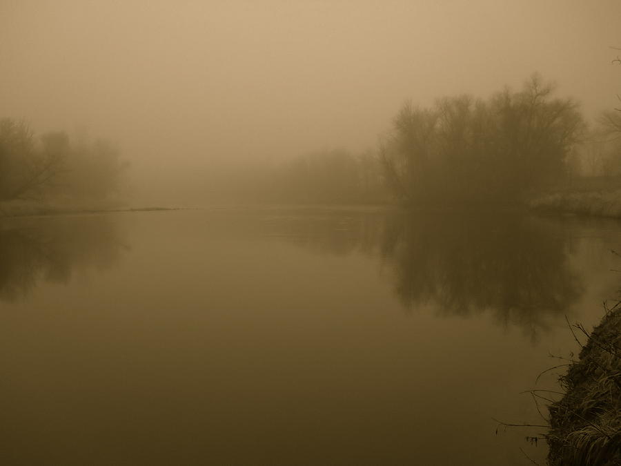 Ye Olde Mississippi River Fog  Photograph by Kent Lorentzen