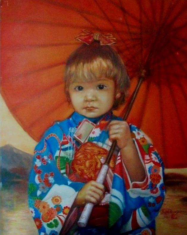 Umbrella Painting - Year of the Dragon by Belita William