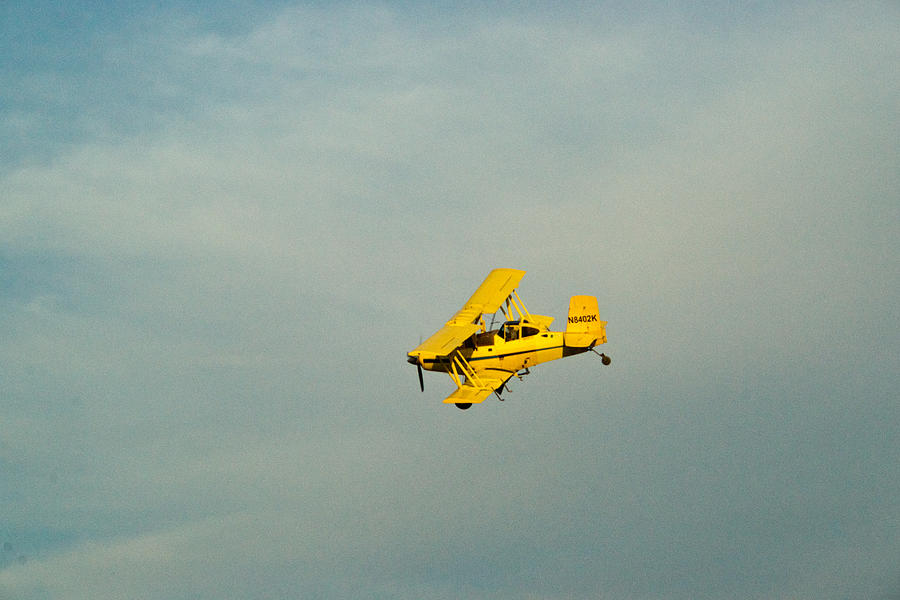 Yellow Airplane Crop Duster Photograph by Douglas Barnett