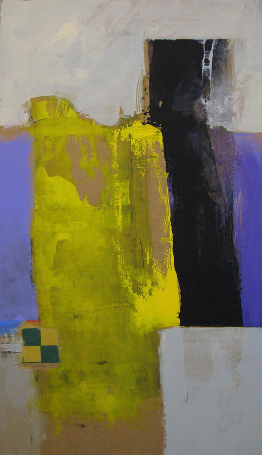 Yellow And Black Painting by Cliff Spohn