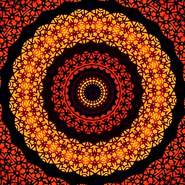 Instagram Photograph - #yellow And #orange #fractalart On by Pixie Copley