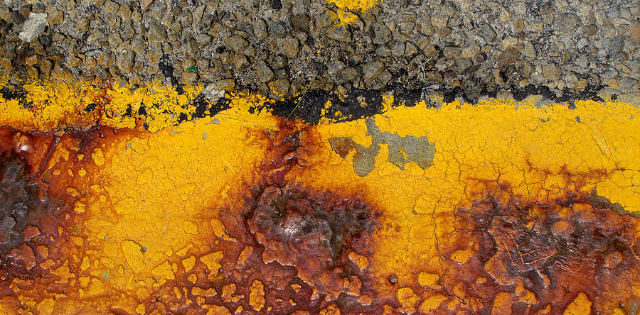 Abstract Photograph - Yellow Brown and Black 3  by Lyle Crump