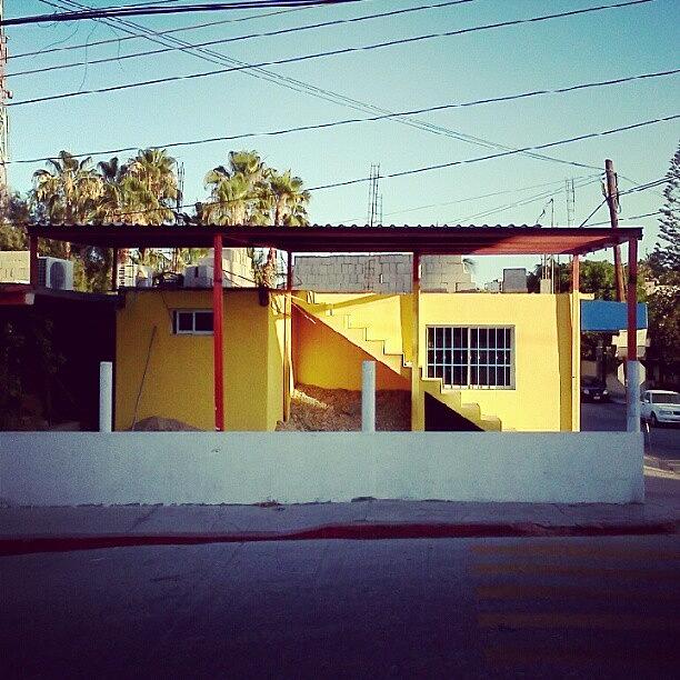Nature Photograph - #yellow #cabo #sanjose #architecture by Amanda Schoonover