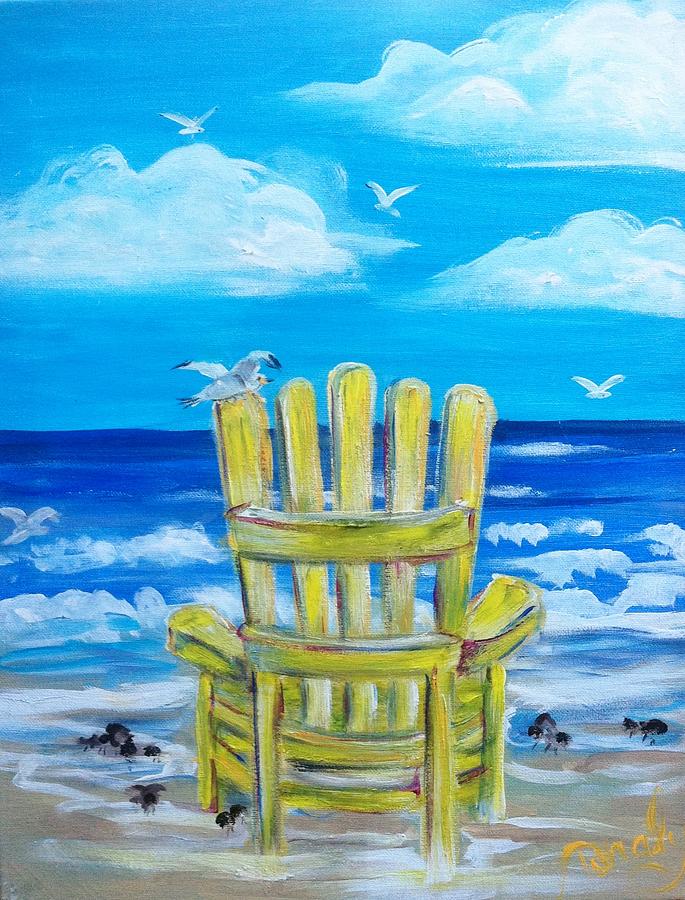 yellow chair painting