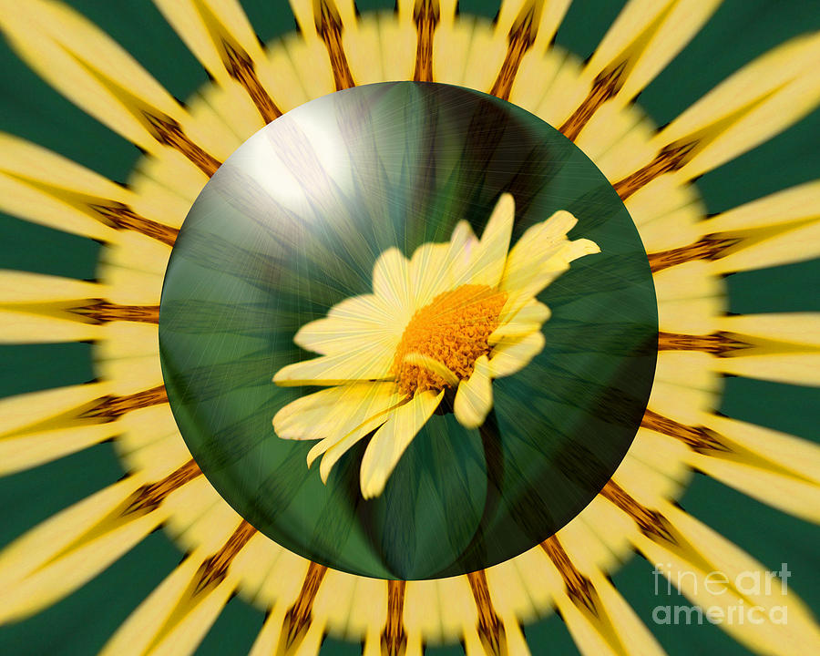 Yellow Daisy Energy Digital Art by Smilin Eyes Treasures