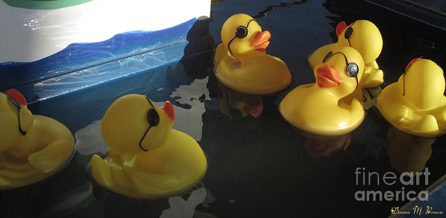 Yellow Rubber Duckies  Photograph by Donna Brown