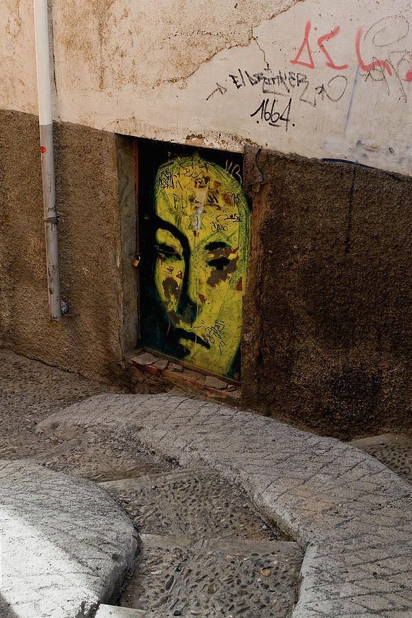 Yellow Face Graffiti Photograph by Lorraine Devon Wilke