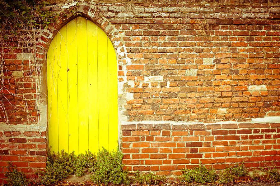 Architecture Photograph - Yellow gateway by Tom Gowanlock