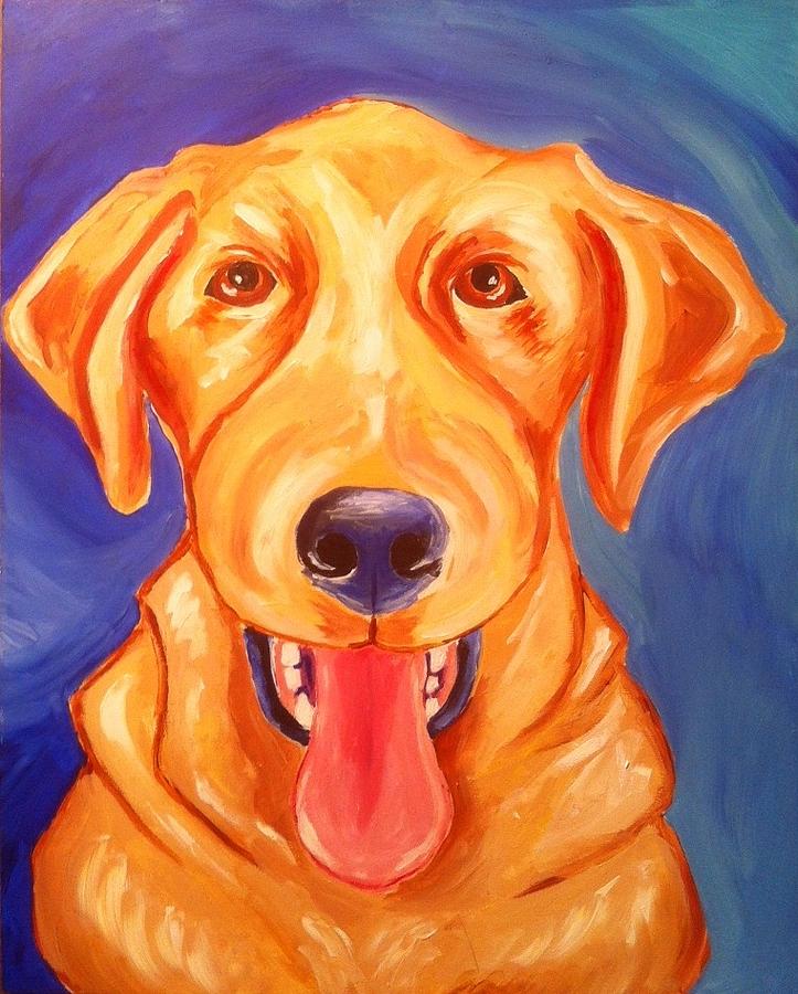 Yellow Lab Painting By Stephanie Reid Fine Art America