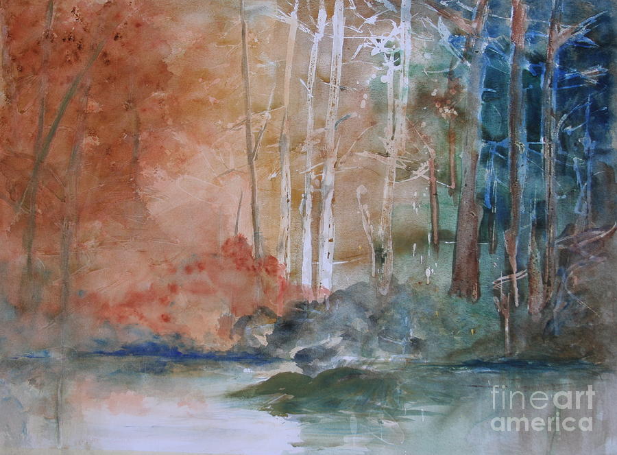 Yellow Medicine Creek 3 Painting by Julie Lueders 