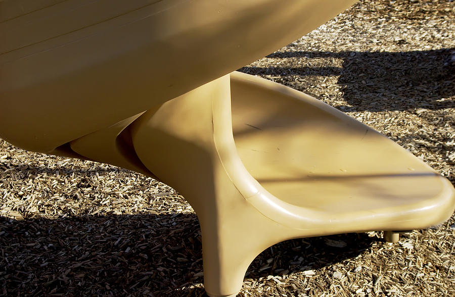 Yellow Playground Slide Photograph by Hans Kaiser